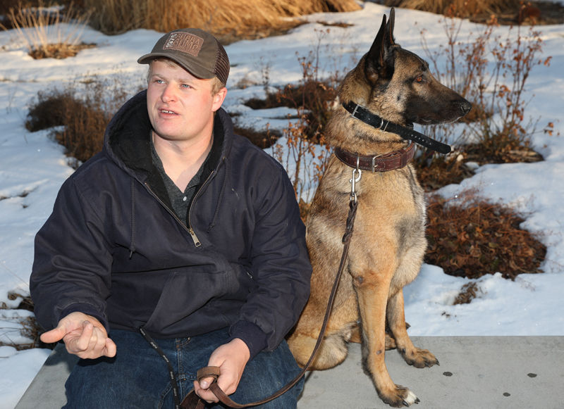 Veteran and his dog